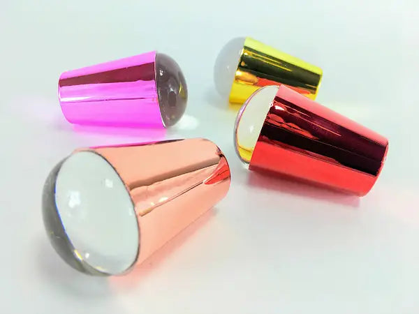 Stempelstempel lila , groß + Platte