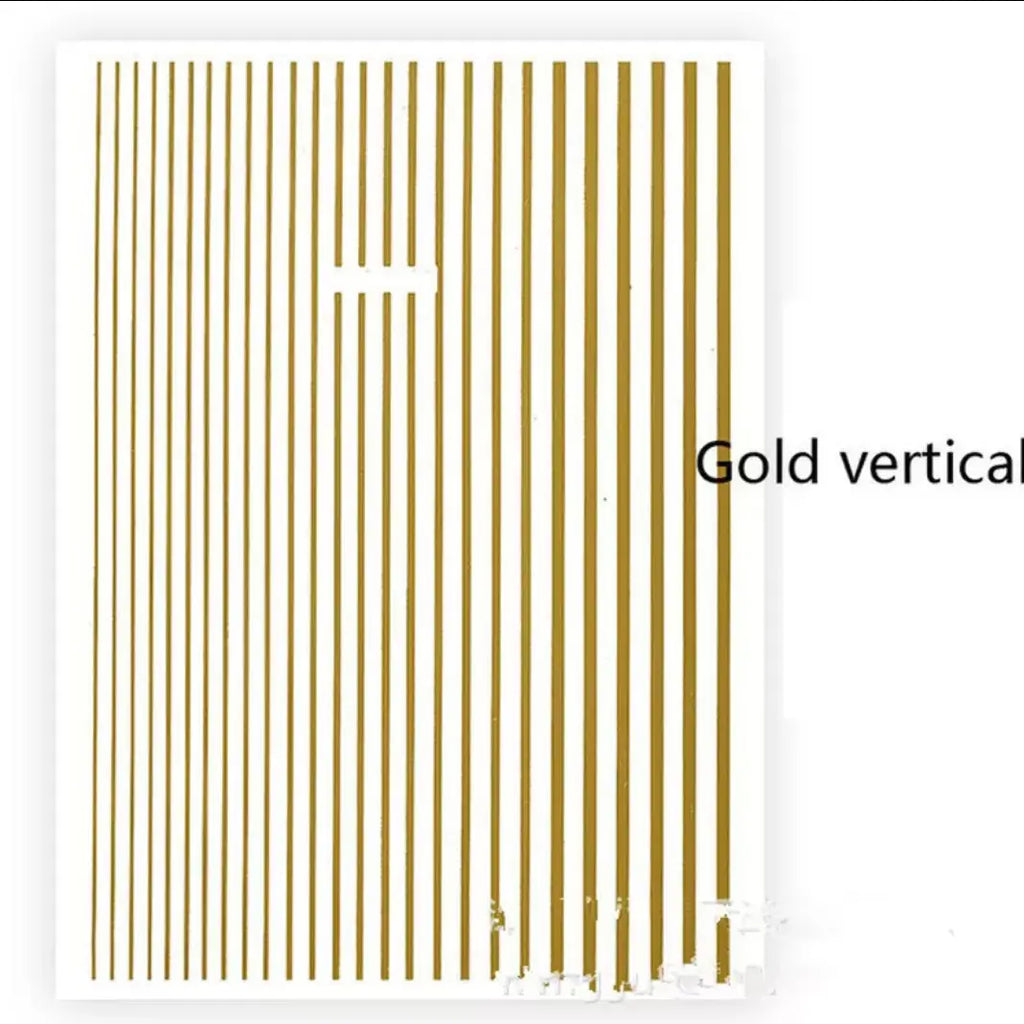 Flexible 3D-Manikürebänder Gold