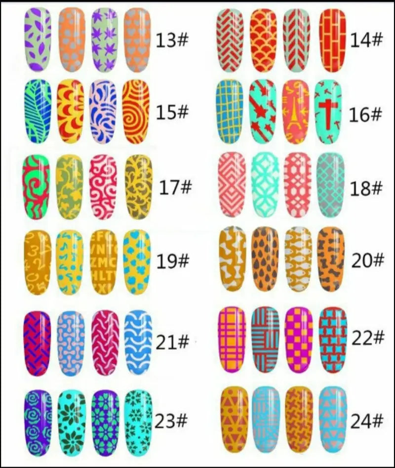 Nageldesign Schablone # 3