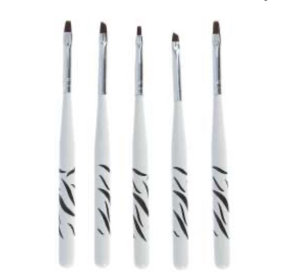 Set Pinsel PREMIUM Art für Nägel 5 Stück