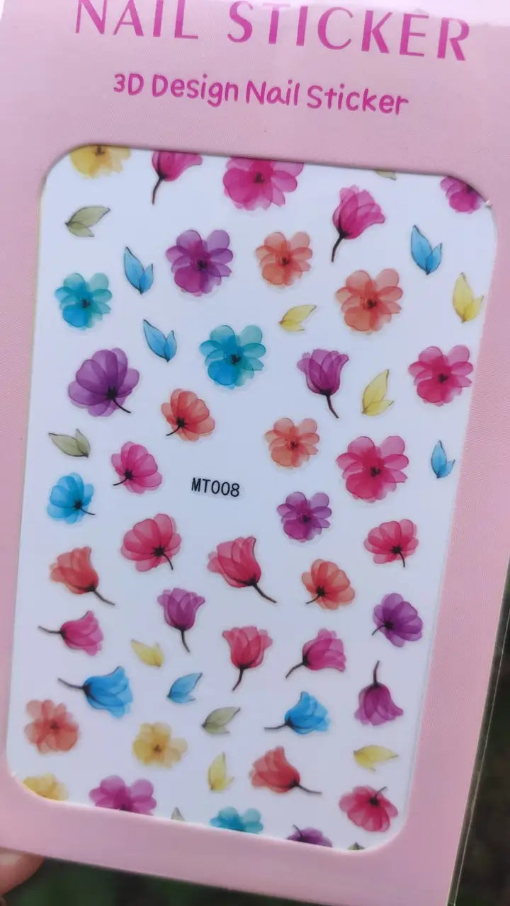 Nagelsticker für Nageldesign mit selbstklebender Rückseite