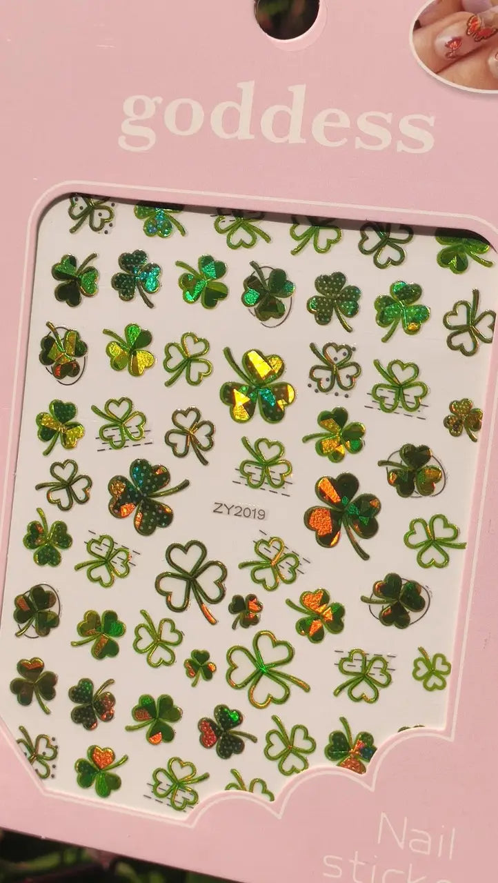 Nagelsticker für Nageldesign mit selbstklebender Rückseite