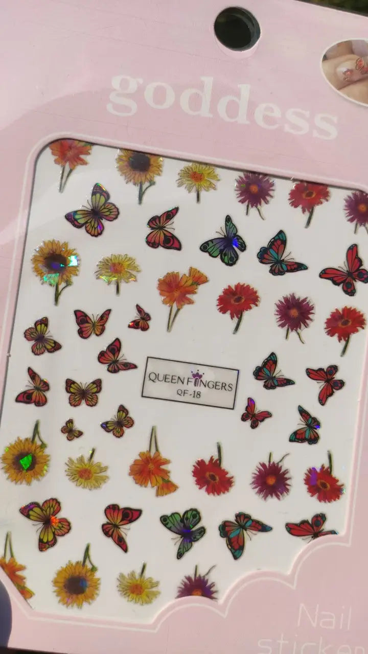 Nagelsticker für Nageldesign mit selbstklebender Rückseite