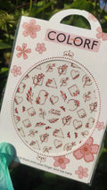 Nagelsticker für Nageldesign mit selbstklebender Rückseite