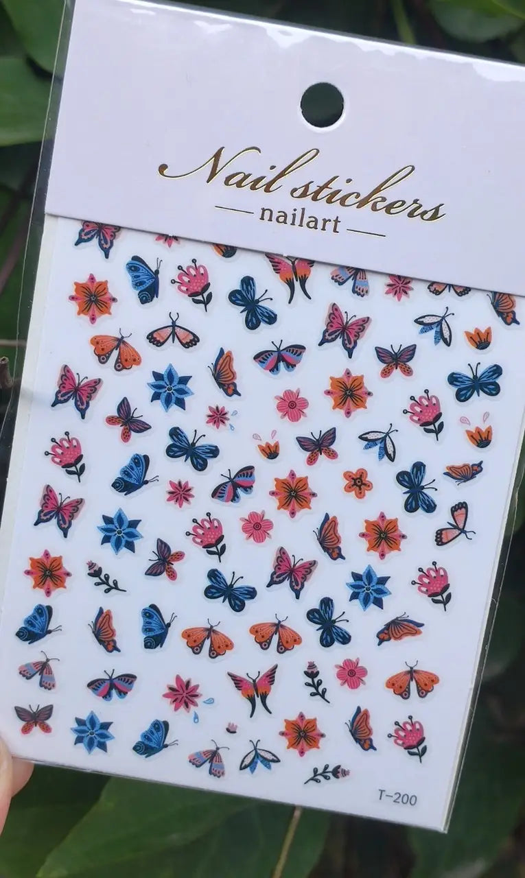 Nagelsticker für Nageldesign mit selbstklebender Rückseite