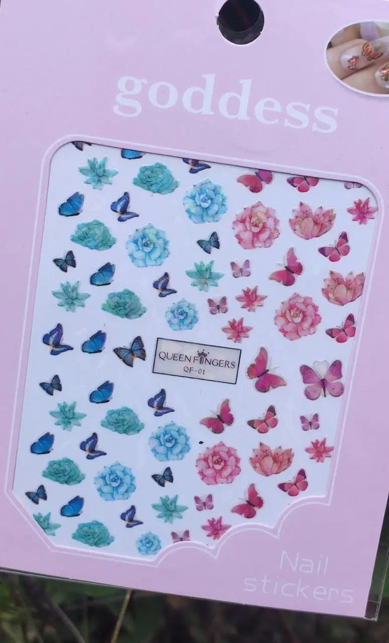 Nagelsticker für Nageldesign mit selbstklebender Rückseite