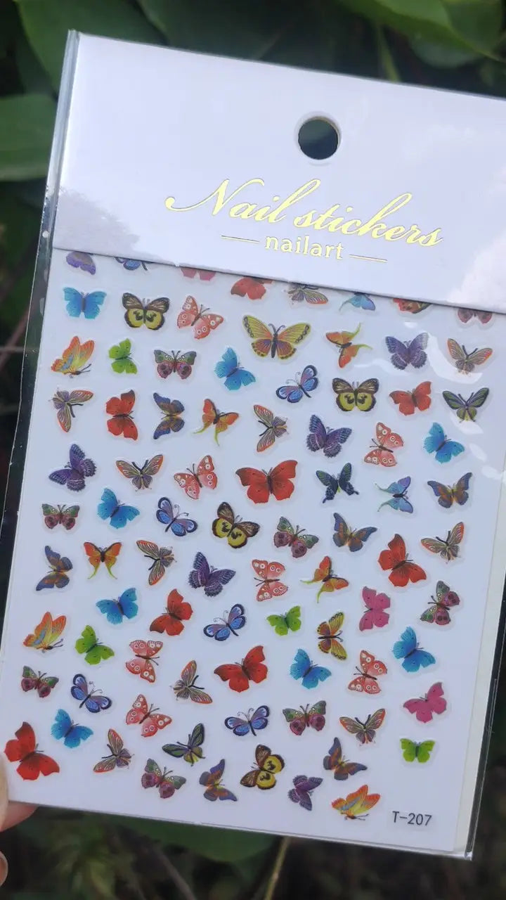 Nagelsticker für Nageldesign mit selbstklebender Rückseite