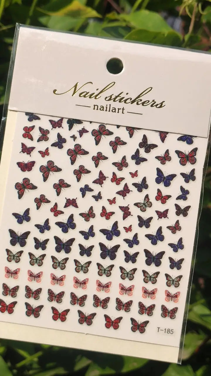 Nagelsticker für Nageldesign mit selbstklebender Rückseite