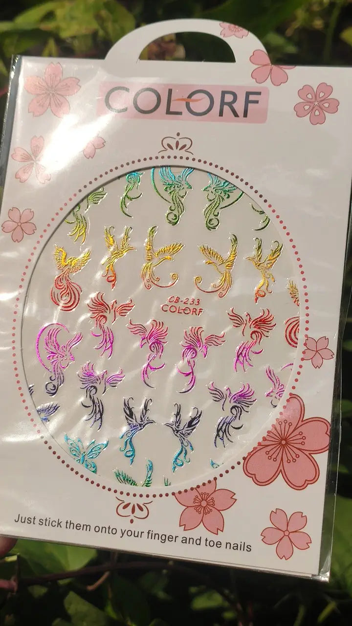 Nagelsticker für Nageldesign mit selbstklebender Rückseite