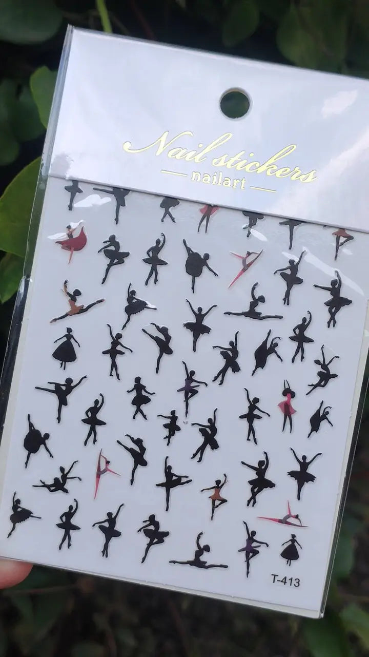 Nagelsticker für Nageldesign mit selbstklebender Rückseite