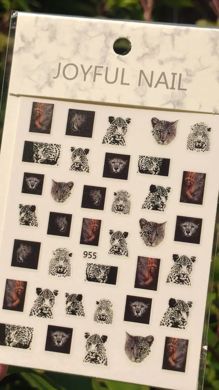 Nagelsticker für Nageldesign mit selbstklebender Rückseite