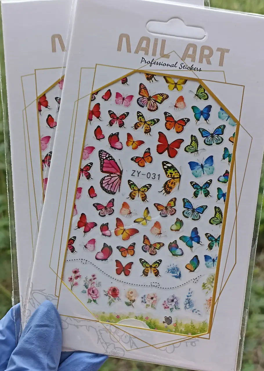 Nagelsticker für Nageldesign mit selbstklebender Rückseite