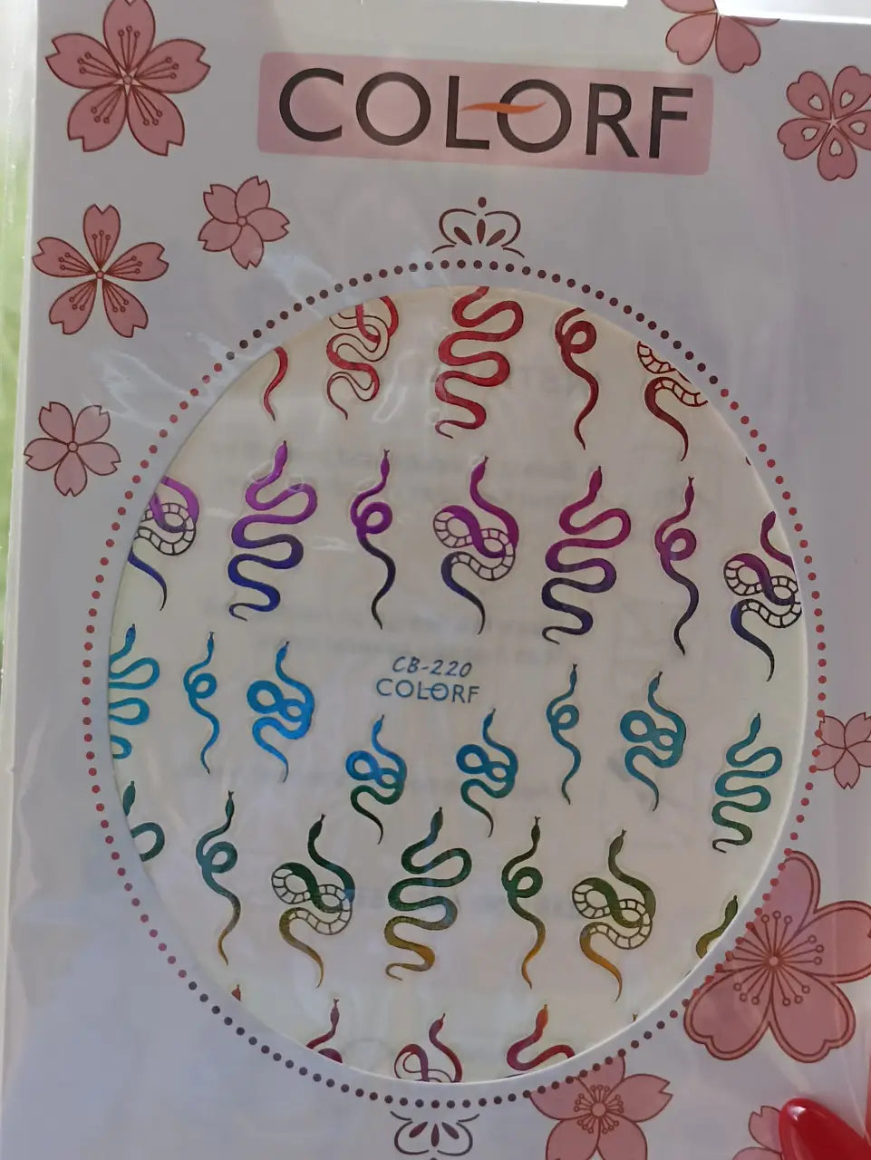 Nagelsticker für Nageldesign mit selbstklebender Rückseite