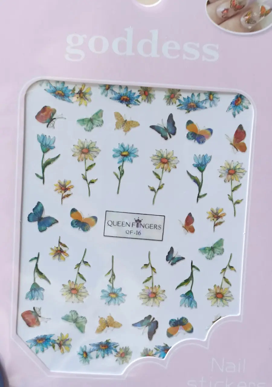 Nagelsticker für Nageldesign mit selbstklebender Rückseite