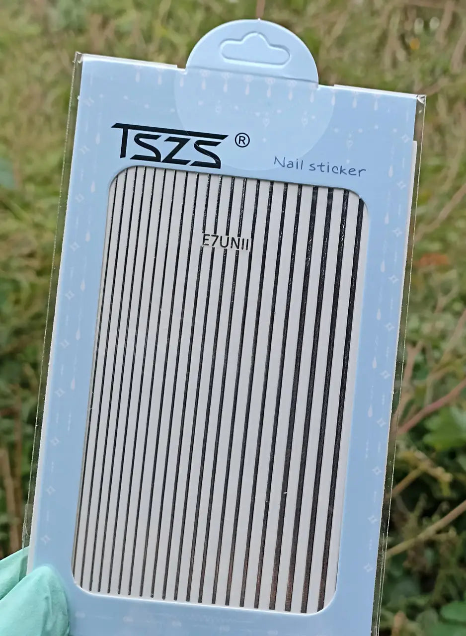 Flexible 3D-Manikürebänder Silver