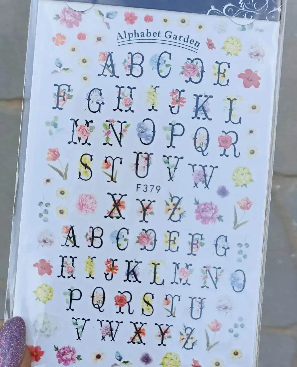 Nagelsticker für Nageldesign mit selbstklebender Rückseite