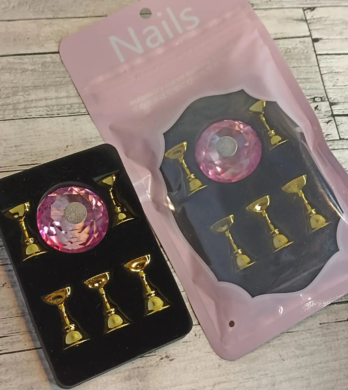 Magnetischer Spitzenständer  5 Stück gold