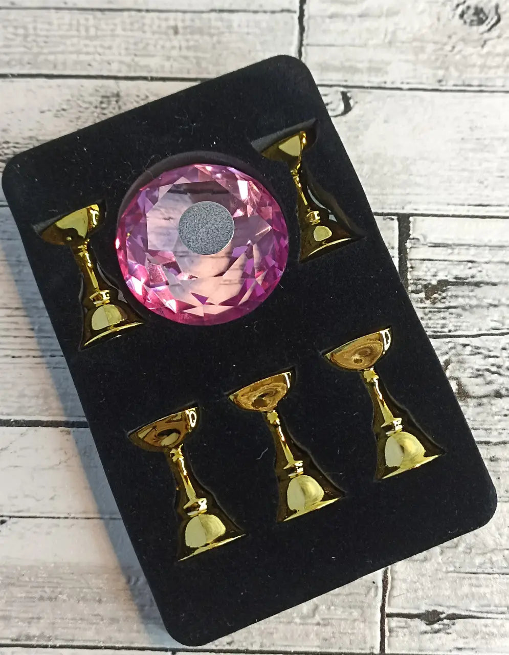 Magnetischer Spitzenständer  5 Stück gold