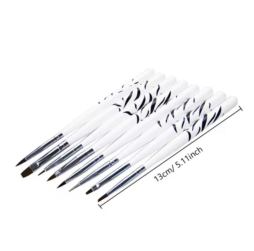 Pinsel und SetPunkte PREMIUM Art für Nägel 8 Stück