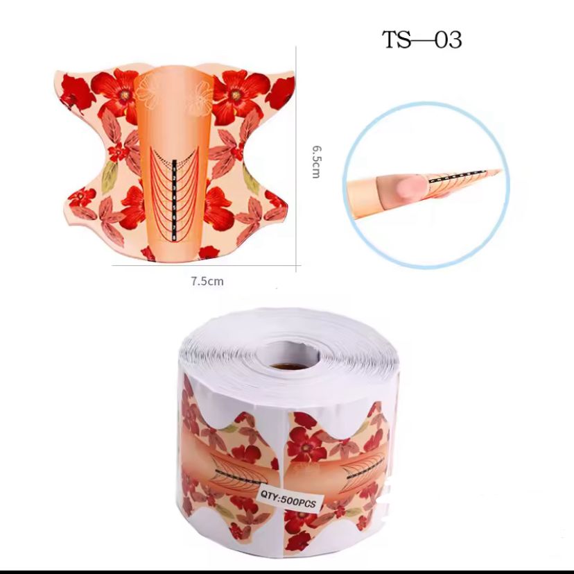 Schablonen für Nagelverlängerungen 25stk.