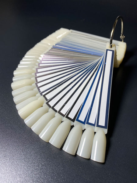 Nailart Tips mit Ring Stick  , White 50 Stück