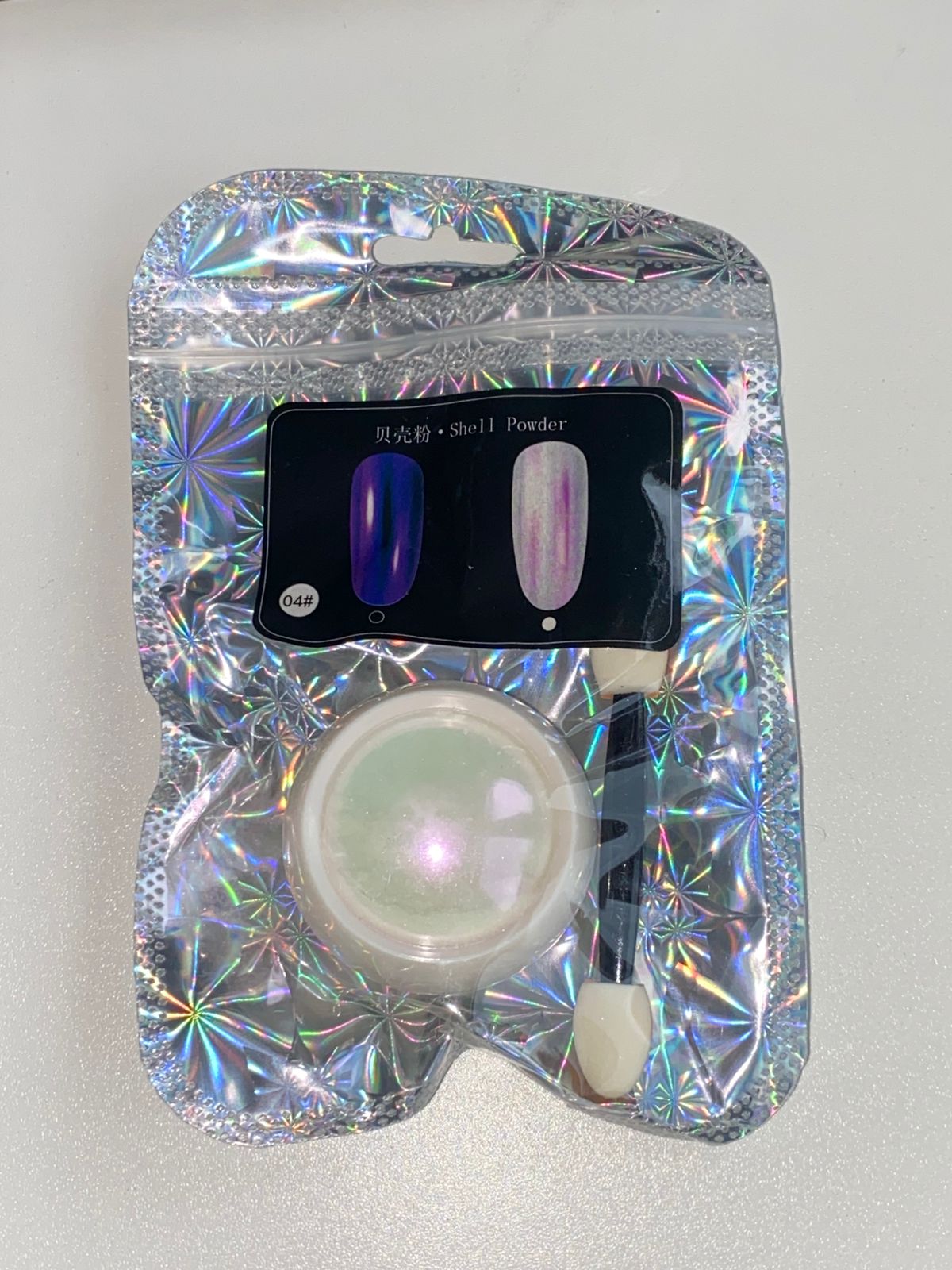 reiben für Nägel Lila # 04