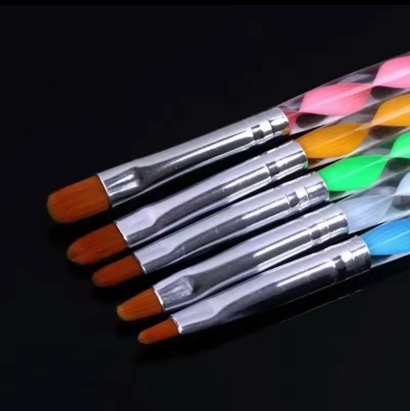 Set Pinsel und Punkte für Nägel 5 Stück