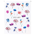 Wasserabziehbilder  STZ-697 Blumen