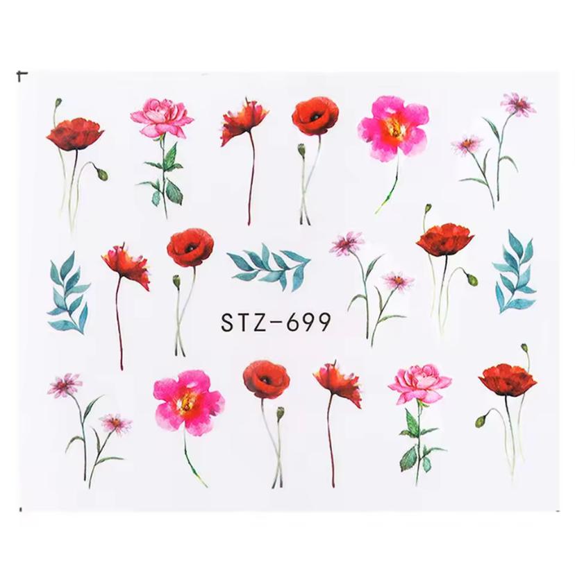 Wasserabziehbilder  STZ-699 Blumen