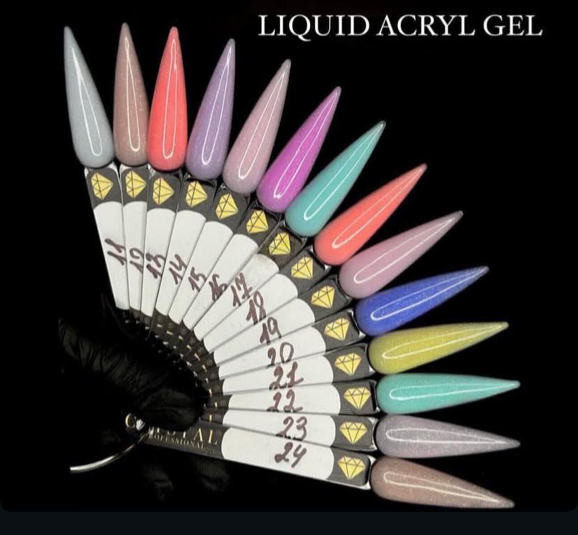 Liquid Acryl Gel 12ml. Crystal Professional №19. HEMA & TPO Free