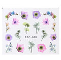 Wasserabziehbilder  STZ-688 Blumen