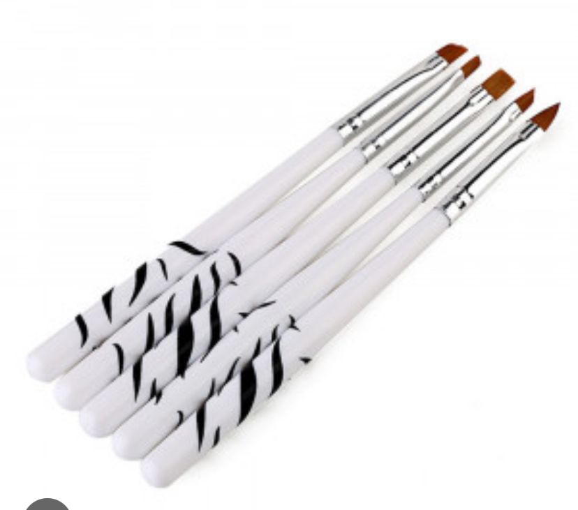 Set Pinsel PREMIUM Art für Nägel 5 Stück