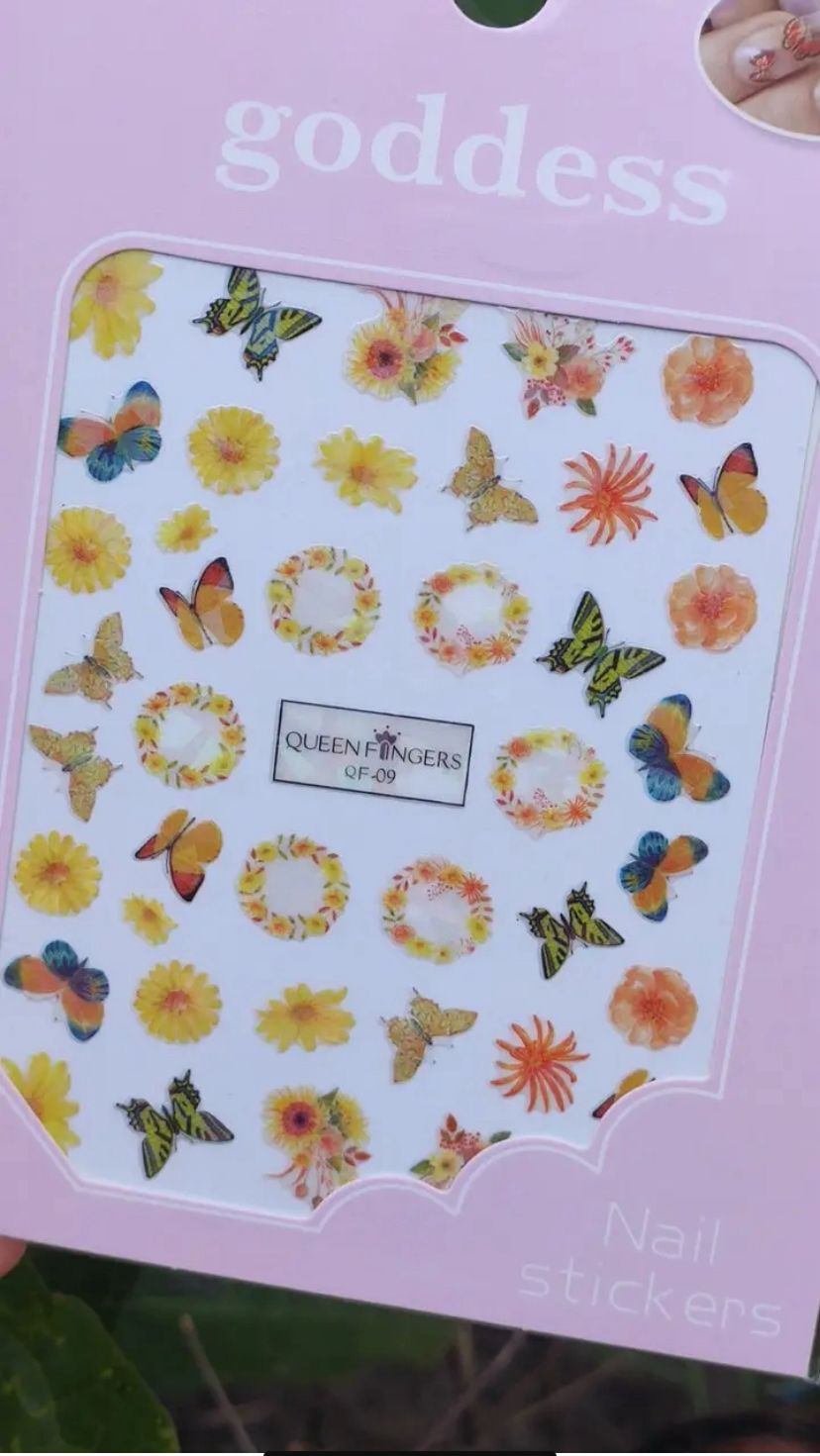 Nagelsticker für Nageldesign mit selbstklebender Rückseite