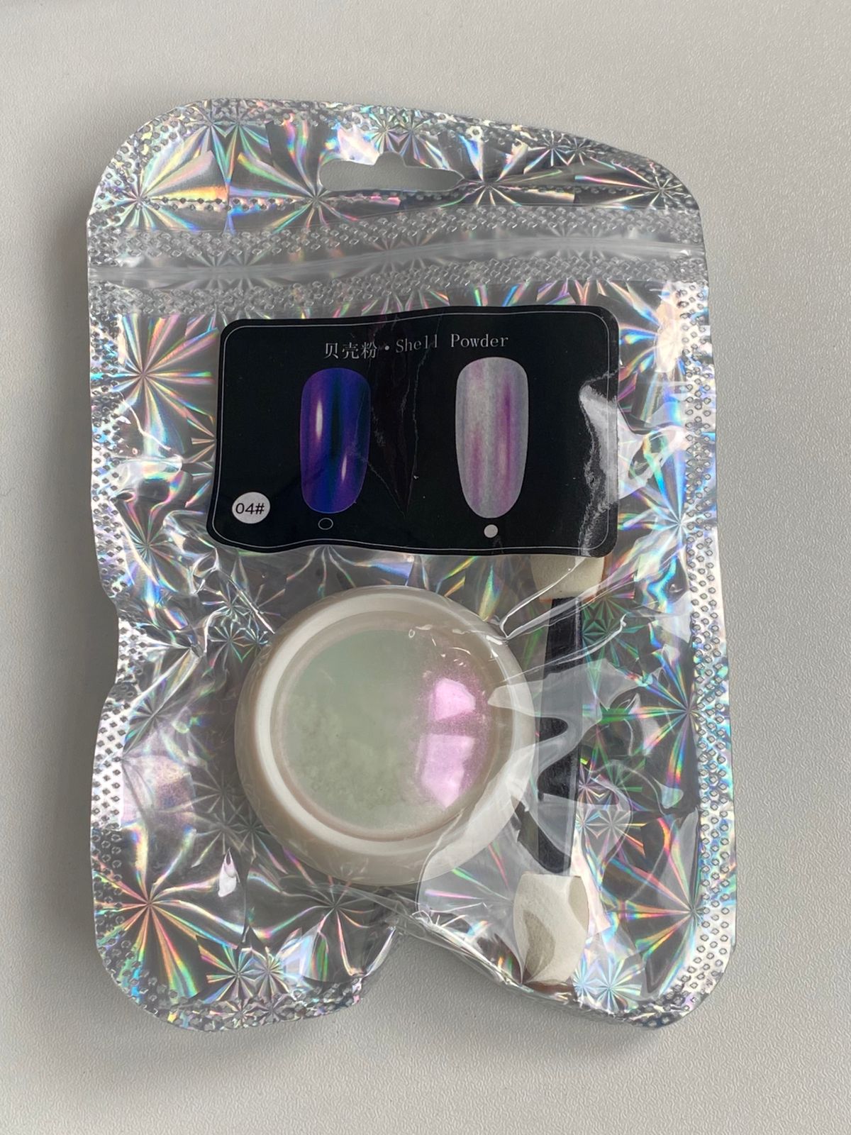 reiben für Nägel Lila # 04