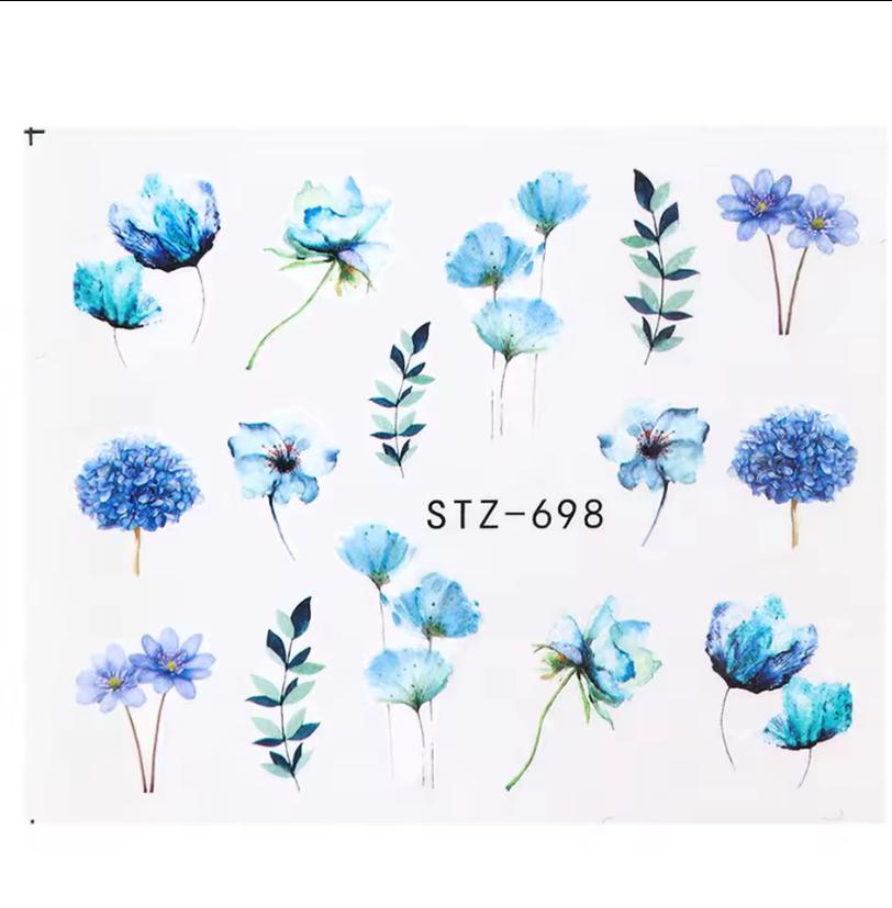Wasserabziehbilder  STZ-698 Blumen