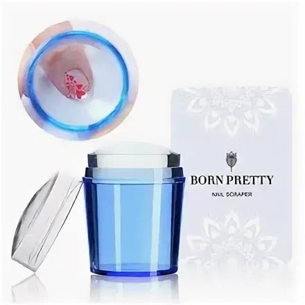 Stempelstempel lila , groß + Platte