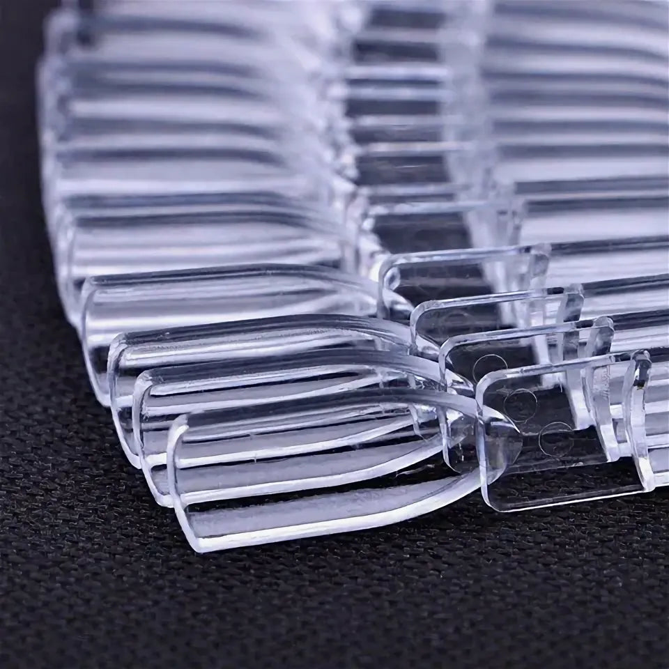 Nailart Tips mit Ring Stick , Clear 50 Stück