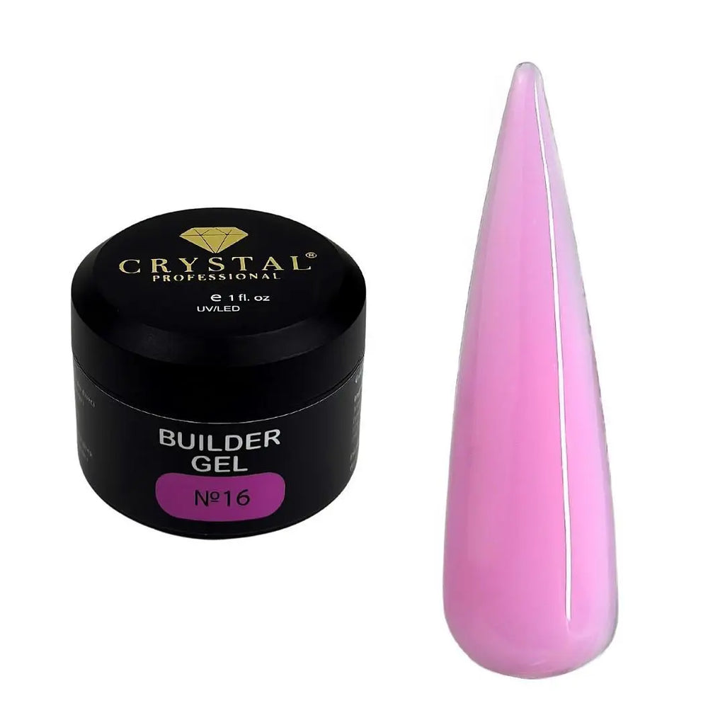 Builder gel 30ml. Crystal Professional №16, HEMA & TPO Free