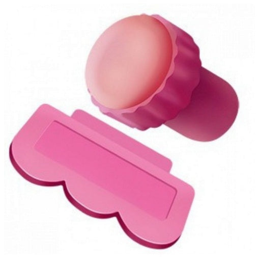 Rosa Stempel zum Stempeln , klein