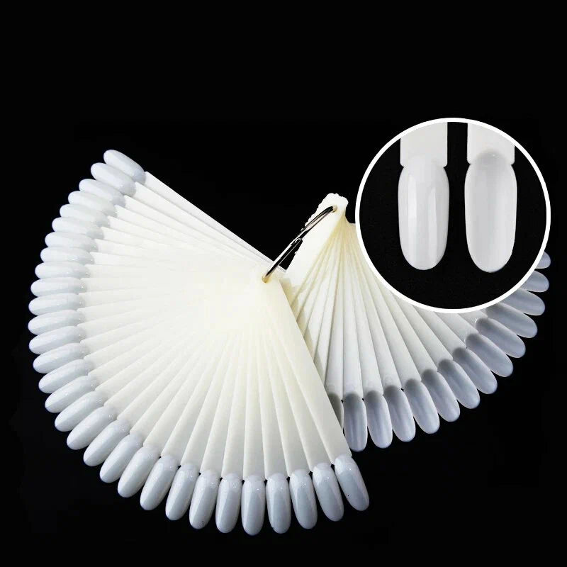 Nailart Tips mit Ring Stick •Mandel Form , Weit  50 Stück