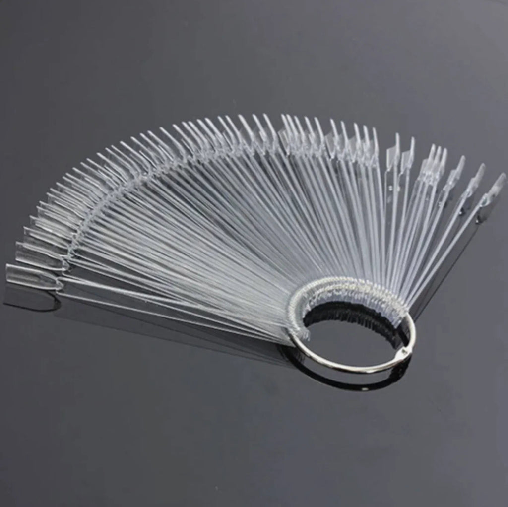 Nailart Tips mit Ring Stick , Clear 50 Stück