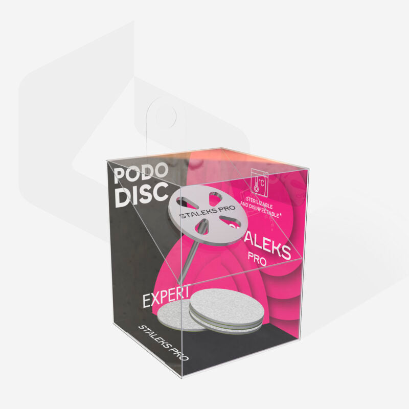 Pediküre-Disk Pododisc STALEKS PRO M + Einweg Klebepads (5 Stück)