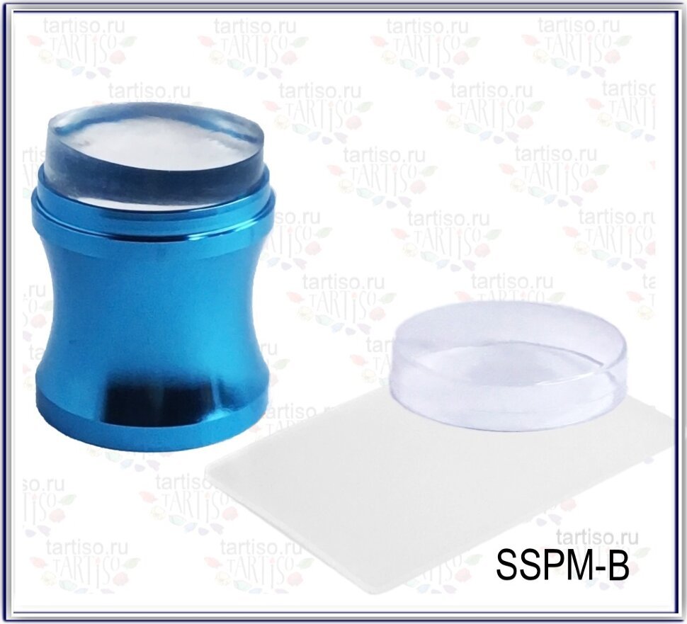 Stempel zum Stempeln von Blau, groß